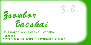 zsombor bacskai business card